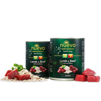 NUEVO dog Senior Lamb & Oat Flakes 400g