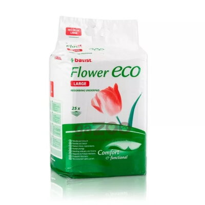 BATIST Flower ECO absorbčné podložky L - 60X90cm 25ks