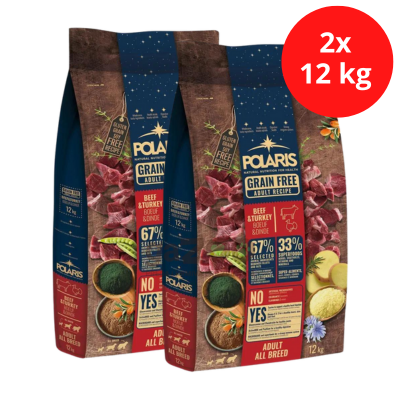 POLARIS GF Adult Beef & Turkey 2x12kg