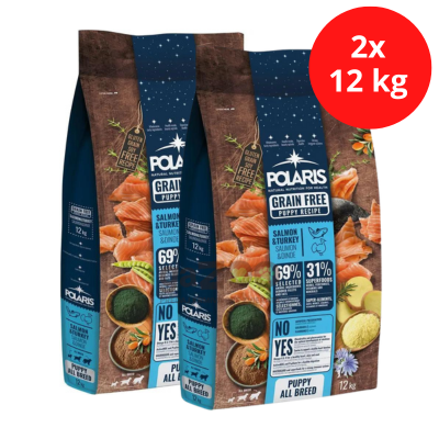 POLARIS GF Puppy Salmon & Turkey 2x12kg