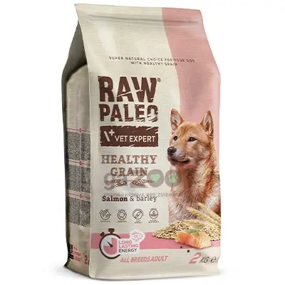 VetExpert Raw Paleo adult Healthy Grain Salmon & Barley 2kg