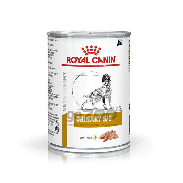 Royal Canin Veterinary Health Nutrition Dog Urinary S/O Konzerva 