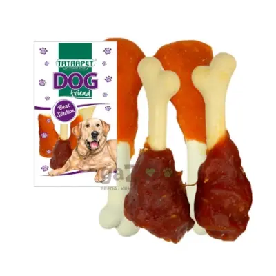 TATRAPET Dog Friend Kosť kalciová s kuracím a kačacím mäsom mix 4ks