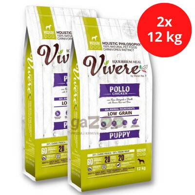 VIVERE Puppy Chicken 2x12kg