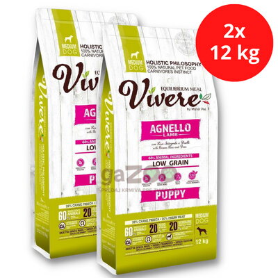 VIVERE Puppy Lamb 2x12kg