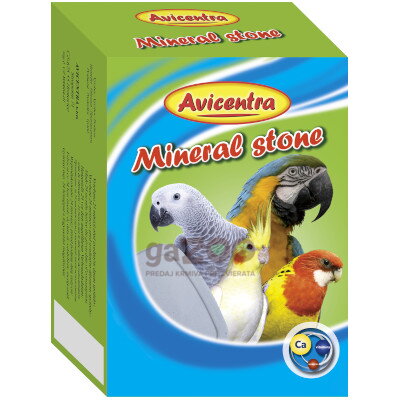AVICENTRA Minerálny blok s drtenými mušlami 170g