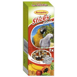 AVICENTRA Tyčinky pre veľké papagáje ovocné 2ks