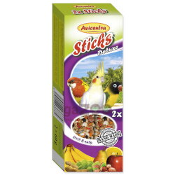 AVICENTRA Tyčinky pre malé papagáje ovocno - orechové 2ks