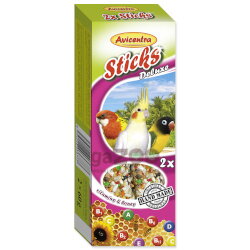AVICENTRA Tyčinky pre malé papagáje vitamínovo - medové 2ks