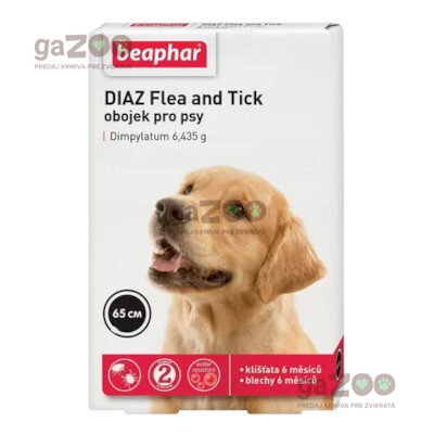 BEAPHAR Diaz antiparazitný obojok 65cm