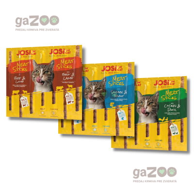 JOSICAT pamlsok Cat Meat Sticks 3-pack