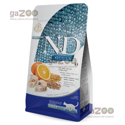 N&D cat Ocean Adult Codfish, Spelt, Oats and Orange