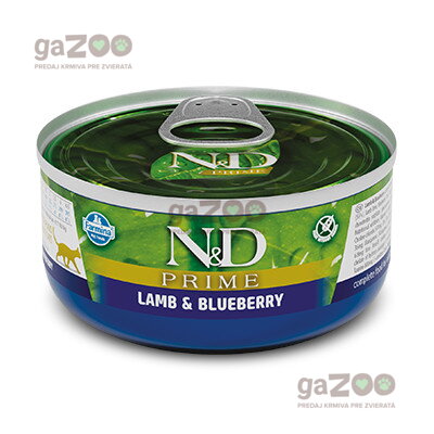 N&D cat Prime Lamb & Blueberry konzerva 70 g