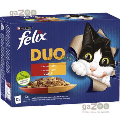 FELIX Fantastic Duo - lahodný výber mäsový 12 x 85 g