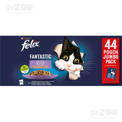 FELIX Fantastic mixovaný výber kompletné krmivo pre dospelé mačky.