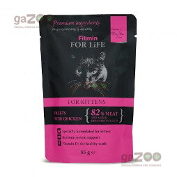 FITMIN cat For Life kuracia kapsička pre mačiatka 28x85g