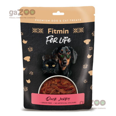 FITMIN For Life Jerky kačacia pochúťka pre psov a mačky 70g