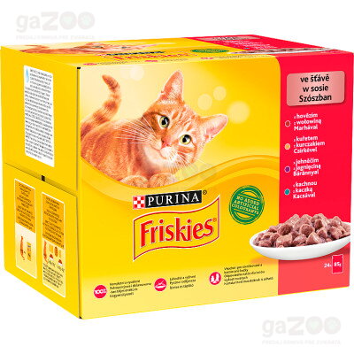 Kompletné krmivo pre mačky friskies je správna voľba pre vašu domácu aj vonkajšiu mačku.