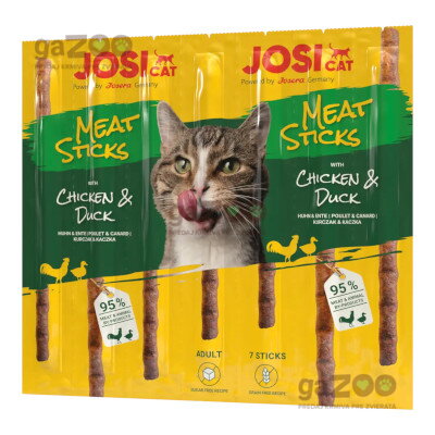 JOSICAT pamlsok Cat Meat Sticks Chicken & Duck 35g