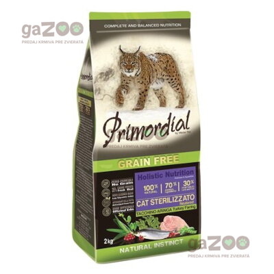 PRIMORDIAL Cat Sterilizzato Turkey & Herring 2kg