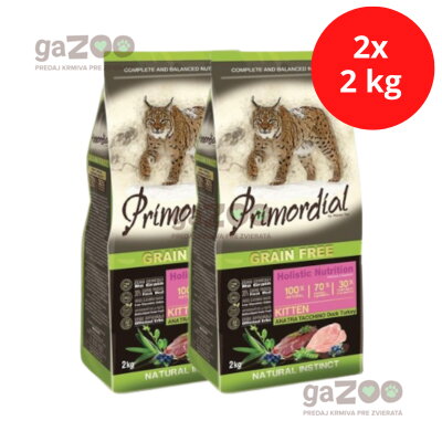 PRIMORDIAL Kitten Duck & Turkey 2x2kg