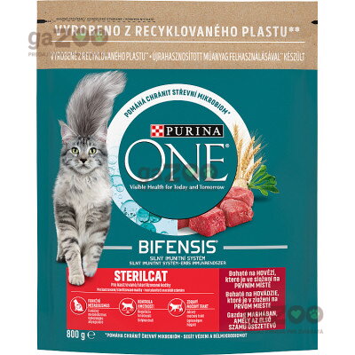 PURINA ONE Sterilcat bohaté na hovädzie 800 g