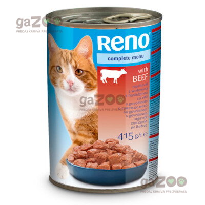 RENO Cat kúsky - hovädzie 415g