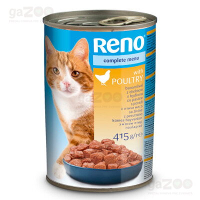 RENO Cat kúsky - kura 415g