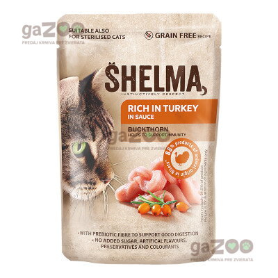 SHELMA kapsička moriak s rakytníkom v omáčke 85g