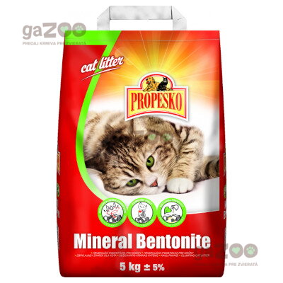 PROPESKO Mineral bentonitová podstieľka 5kg