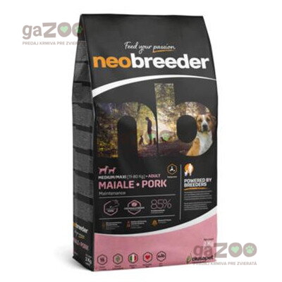 Alleva NEO BREEDER dog adult medium & maxi pork 2kg