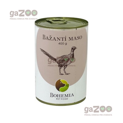 BOHEMIA Bažantie mäso vo vlastnej šťave 400g