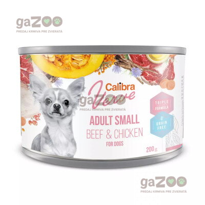 CALIBRA Dog konz. Verve GF Adult Small Beef & Chicken 200g