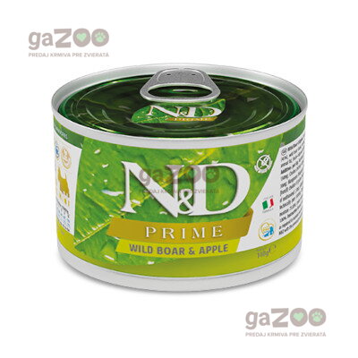 N&D dog PRIME Boar & Apple konzerva 140g