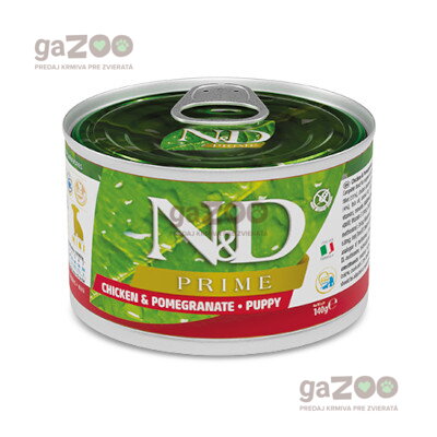 N&D dog PRIME Puppy Chicken & Pomegranate konzerva 140g