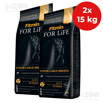 FITMIN dog For Life Junior Large Breed 2x15kg