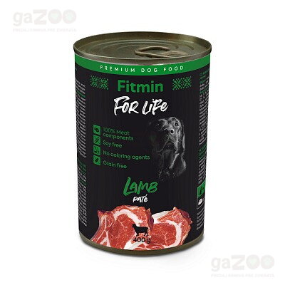 Lahodná jahňacia konzerva pre psov Fitmin For Life Lamb.