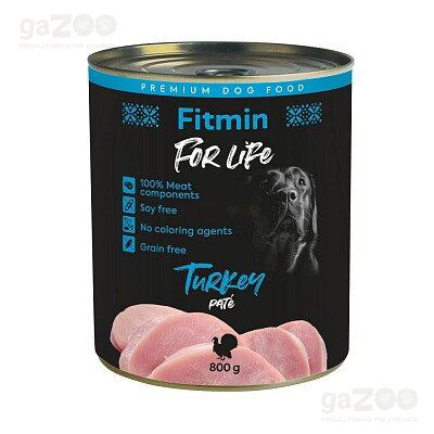 Skvelé krmivo fitmin a ich konzervy for life turkey s lahodným morčacím mäsom.