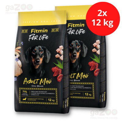 FITMIN dog For Life Adult Mini 2x12kg