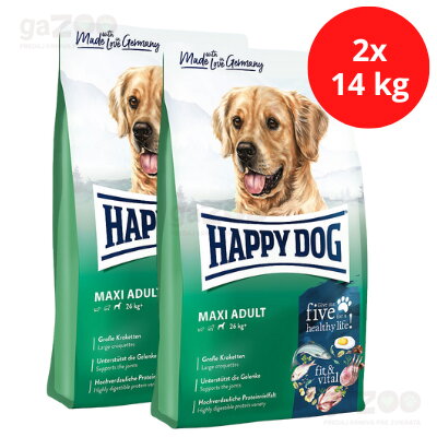 HAPPY DOG Fit & Vital Maxi Adult 23/12 2x14kg