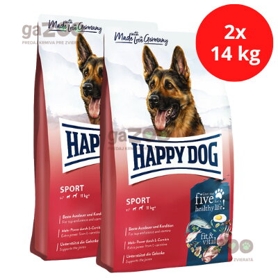 HAPPY DOG Fit & Vital Sport Adult 28/16 2x14kg