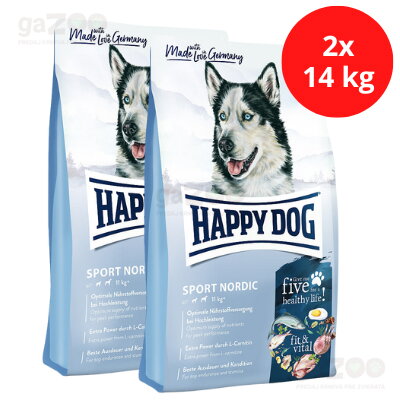 HAPPY DOG Fit & Vital Sport Adult Nordic 28/20 2x14kg