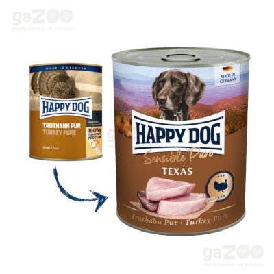 Mäsová konzerva pre psov nabitá morkou.