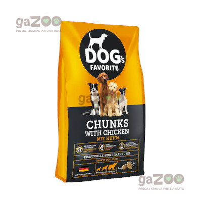 HAPPY DOG Dogs favorit Chunks with Chicken 15 kg