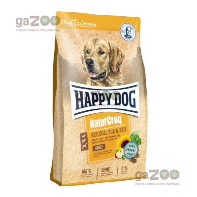 HAPPY DOG Naturcroq Geflügel Pur & Reis 11kg