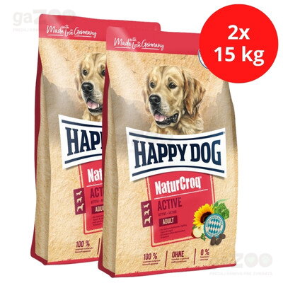 HAPPY DOG Naturcroq Active 2x15kg