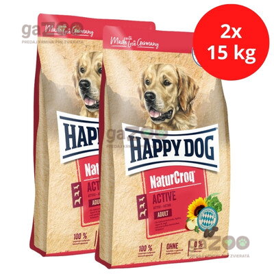 HAPPY DOG Naturcroq Active 2x15kg