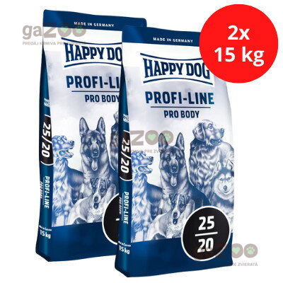 HAPPY DOG Profi line Pro Body 25/20 2x15kg