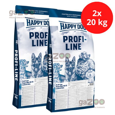 HAPPY DOG Profi line Puppy mini Lamm & Reis 30/15 2x20kg