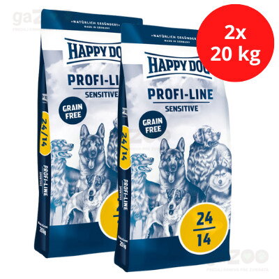 HAPPY DOG Profi line Sensitive Grain FREE 24/14 2x20kg
